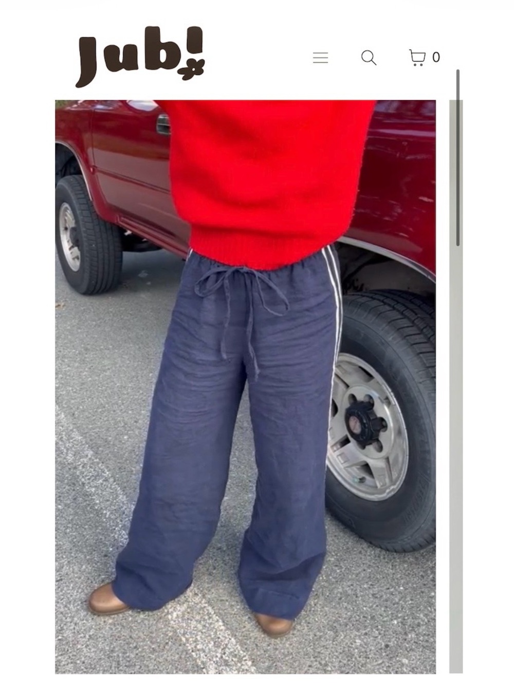 Jubi the Label Tate Track Pant Size L